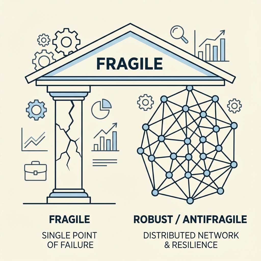 Comparaison carrière fragile vs antifragile